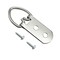 EesTeck 20 Pack D-Ring Steel Picture Hangers Heavy Duty with Screws Picture Frames Double Holes Clasp Picture Hang Solutions, for Hanging Clock Paintings Artwork Picture Frame Hook Photos Mirrors